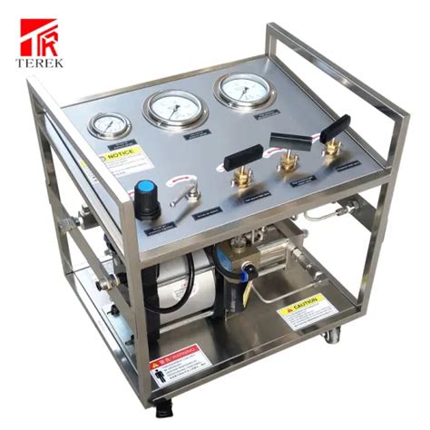 Terek Brand High Pressure Air Driven Nitrogen Gas Booster Pump System Pressure Control Booster