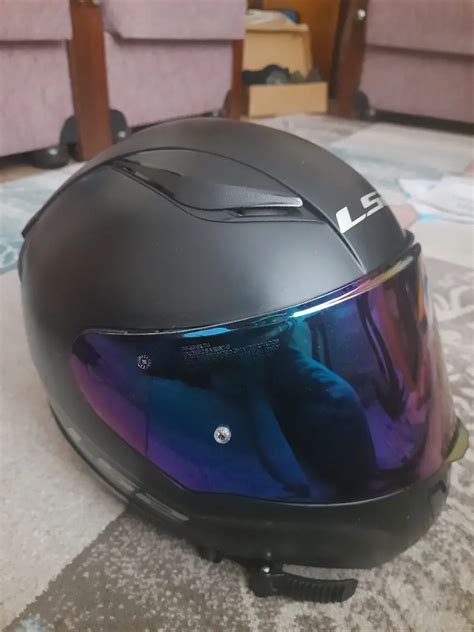 Ls2 Mat Siyah Kask ve Beyaz Vizörü Kask 1675400873