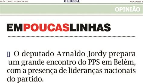 Deputado Arnaldo Jordy O LIBERAL Repórter 70