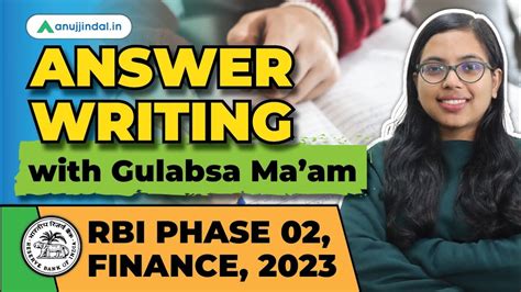 RBI 2023 Phase 2 Finance Answer Writing How To Prepare RBI Phase 2