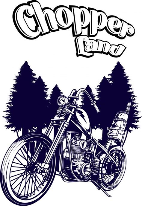 Chopper Land Black Premium Vector Free Vector Freepik Freevector