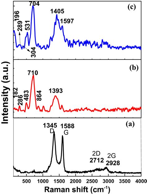 Raman Spectra Of A 3D NPG Powder B Pristine Fe3O4 And C Fe3O4 3D NPG