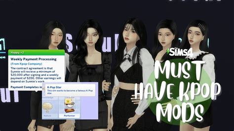 How To Make A Realistic Kpop Group The Sims 4 Mods Sims Cheveux Sims