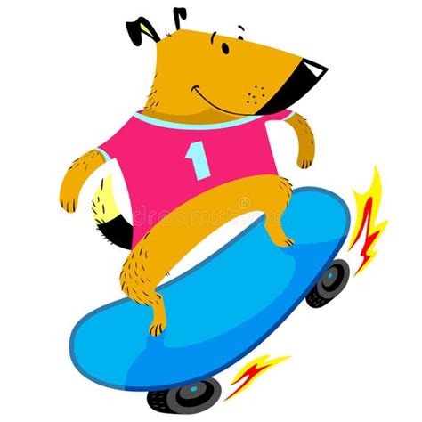 Dog Skateboard Cartoon Stock Illustrations – 771 Dog Skateboard Cartoon ...