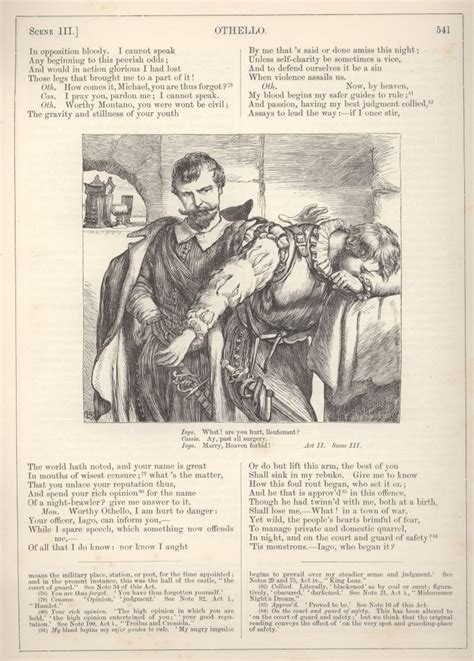 Iago And Cassio Victorian Illustrated Shakespeare Archive