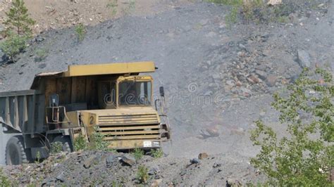 A Large Truck Transports Ore At An Industrial Plant Stock Video Video