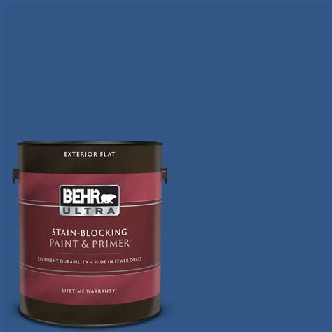 Behr Ultra Gal B Award Blue Flat Exterior Paint Primer