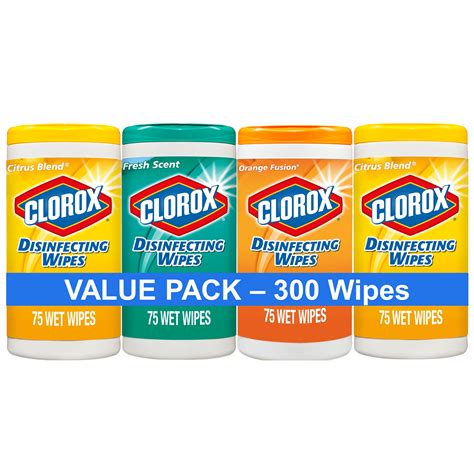 Clorox Disinfecting Wipes Value Pack, Bleach Free Cleaning Wipes - 75 ...