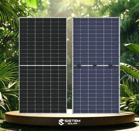 Sistem Solar Bifacial 545W Watt Güneş Paneli Monokristal 144 Hücre