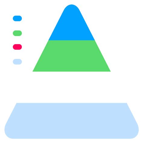 Icono de Gráfico piramidal Generic Flat