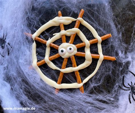 Halloween Snack Essbare Spinnennetze