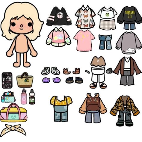 An Assortment Of Clothes And Accessories For Dolls