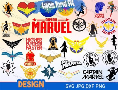 Captain Marvel Bundle SVG Bundle Cricut