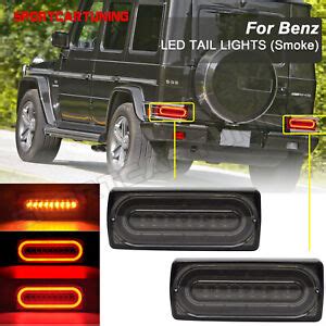 Smoked LED Lightbar Brake Rear Tail Light For Benz Mercedes W463 G500