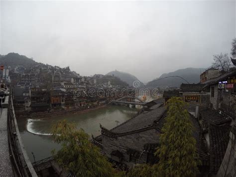 Fenghuang China Night View Architecture Stock Image - Image of landmark, buildings: 178879857