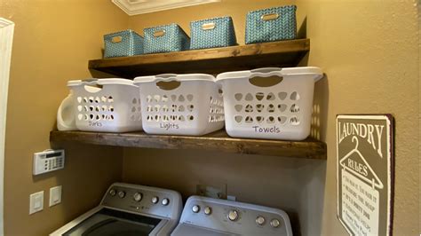 Diy Plywood Floating Shelves For The Laundry Room — 731 Woodworks