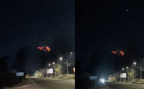 Captan Extrañas Luces De Fuego En El Cielo Video