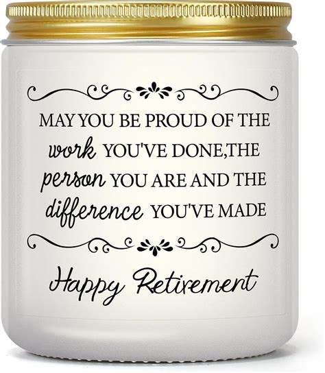 Happy Retirement Ts For Women Men Lavender Scented Candle Funny Retirement