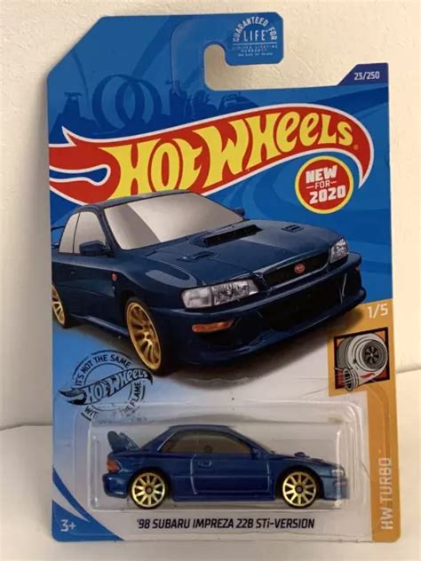 HOT WHEELS Subaru Impreza B STi Version HW Turbo Long Card EUR