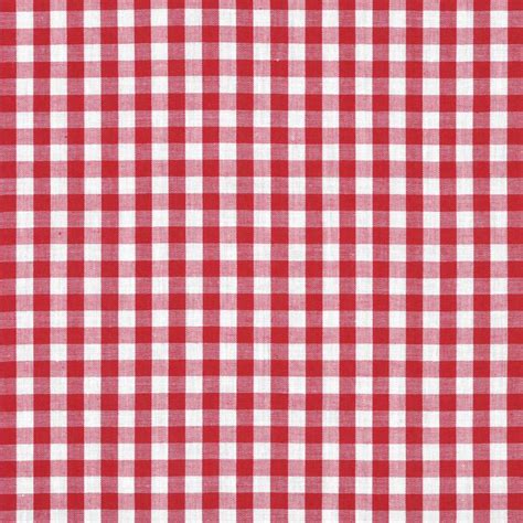 Red Gingham Fabric