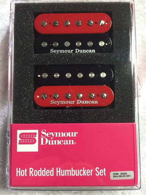 Seymour Duncan Sh 4 Jb And Sh 2 Jazz Hot Rodded Humbucker Red And Reverb