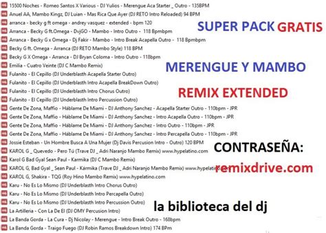 Pack De Merengue Clasico Bailable Octubre 2023 Utilidades Djs