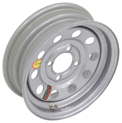 Taskmaster Steel Modular Trailer Wheel 12 X 4 Rim 4 On 4 Silver