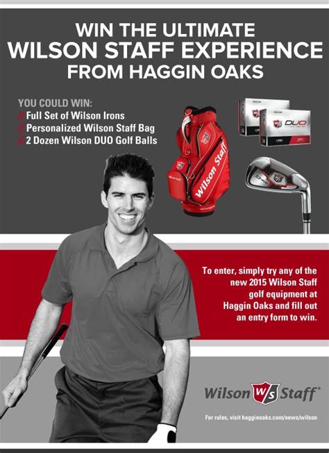 Win The Ultimate Wilson Staff Experience With Haggin Oaks Haggin Oaks