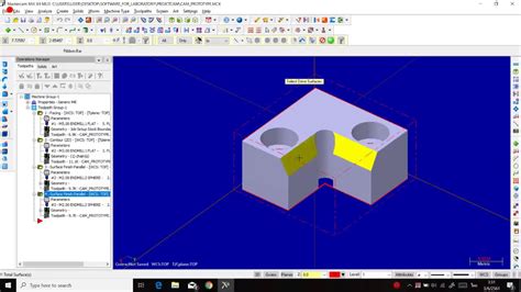 Simulation Milling Mastercam Youtube