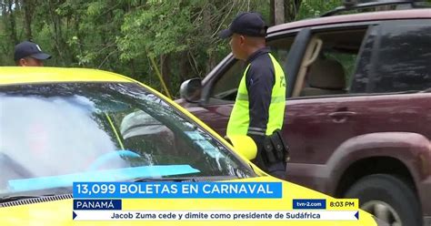 Más de 13 mil boletas por infracciones de tránsito en carnavales