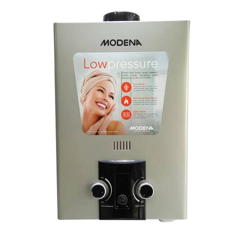 Jual WATER HEATER MODENA GI 6AV PEMANAS AIR SHOWER KAMAR MANDI GAS