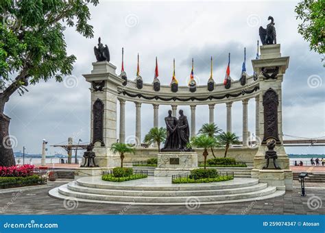 Hemiciclo De La Rotonda Monument In Guayaquil, Ecuador Royalty-Free Stock Photography ...