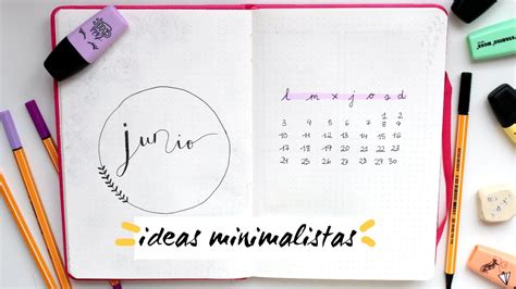 Cómo hacer un Bullet Journal inspiración minimalista con