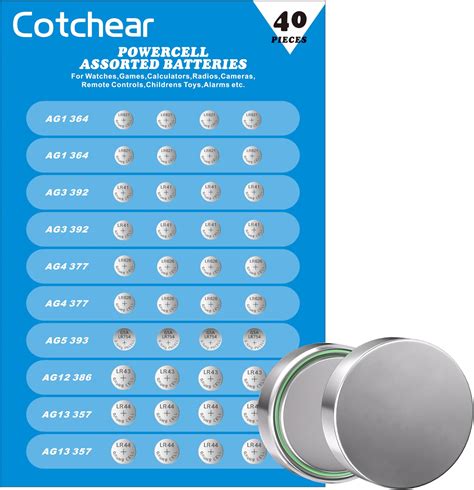 Amazon Cotchear Pcs Alkaline Cell Batteries Assorted Volt