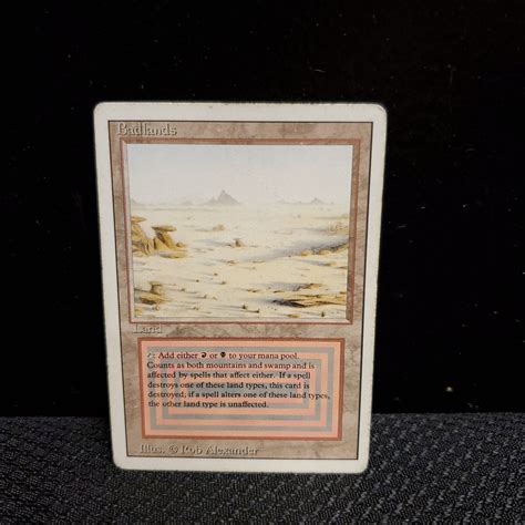 Mtg Badlands Revised Edition Regular Rare Magic The Gathering Card