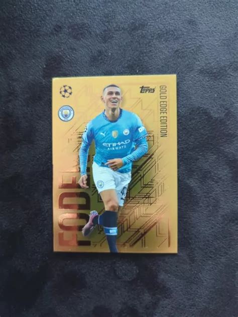 TOPPS MATCH ATTAX 2024 25 2025 Phil Foden Manchester City Gold Edge