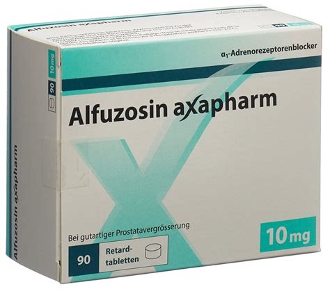 Alfuzosine Axapharm Ret Tabl Mg Blist Stk Online Bestellen