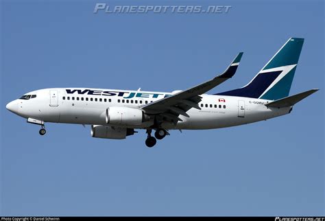 C GQWJ WestJet Boeing 737 7CT WL Photo By Daniel Schwinn ID 1601074