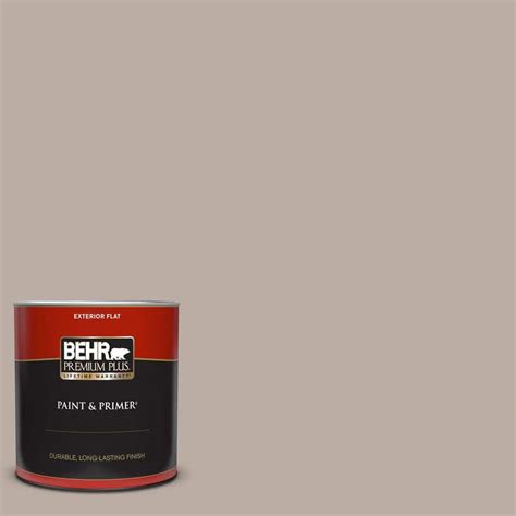 BEHR PREMIUM PLUS 1 Qt N200 3 Nightingale Gray Flat Exterior Paint