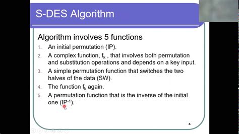 Simplified Des And Its Example Youtube