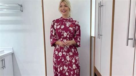 Holly Willoughby Is A Vision In Beautiful Pink Floral Dress From