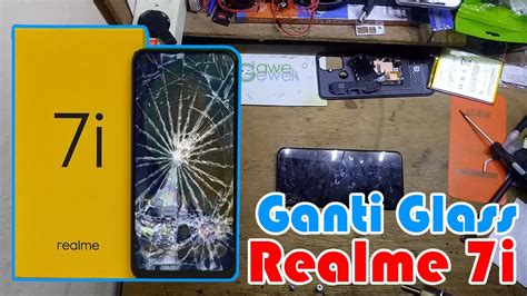 Teknisi Kw Ganti Kaca Glass Lcd Realme I Dengan Alat Seadanya Youtube