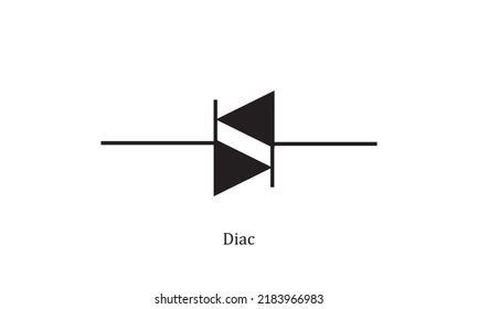 Vector Electronic Circuit Symbol Diac Stock Vector (Royalty Free) 2183966983 | Shutterstock