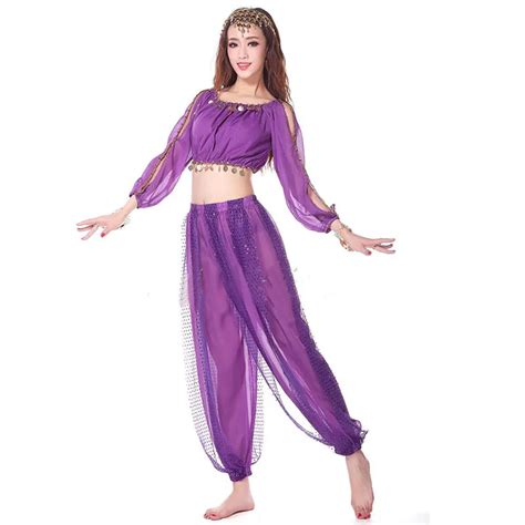 2pieces Suit Belly Dance Costumes Oriental Dance Costumes Bollywood Dance Costumes Adult Belly