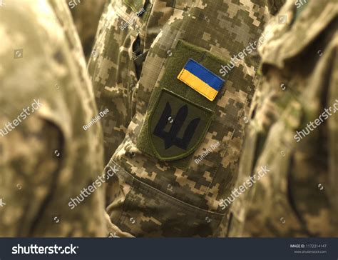 Ukraine Patch Flag On Army Uniform Stock Photo 1172314147 | Shutterstock