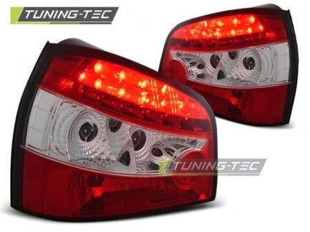 LED TAIL LIGHTS RED WHITE Fits AUDI A3 09 96 08 00