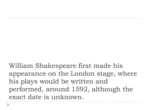 What Was William Shakespeare's Initial Motive For Becoming An Actor