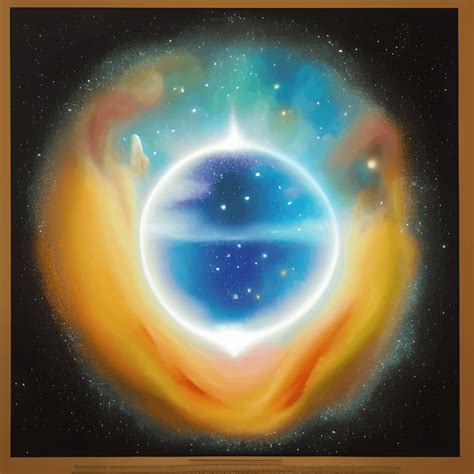 A God Paints the Universe · Creative Fabrica