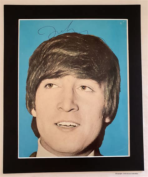 John Lennon Autographed 8x10 Color Photo Board Coa Jl43287 Etsy