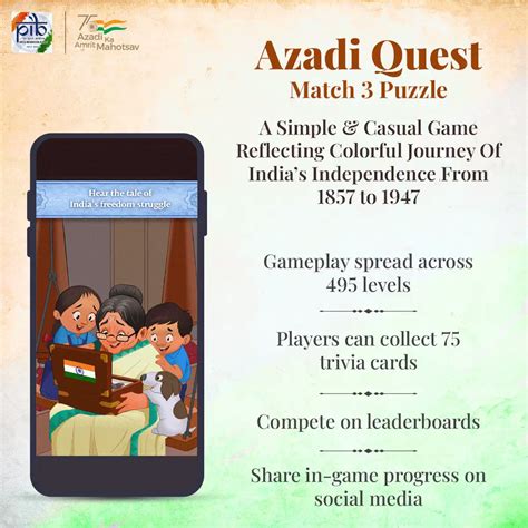 Pib India On Twitter Azadi Quest Match Puzzle The Azadiquest